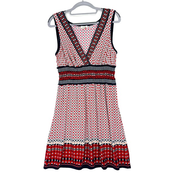 Max Studio Dresses & Skirts - Max Studio Womens A-Line Dress Sz L Multicolor Geometric Career Date Night Retro